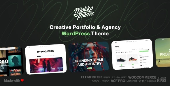 Mokko (v1.2.1) Creative Portfolio & Agency WordPress Theme